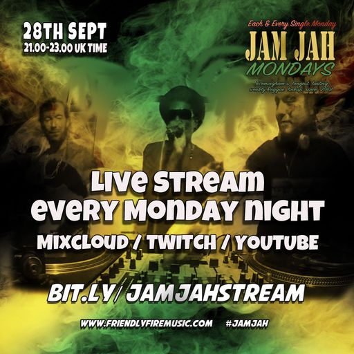 Jam Jah Mondays - 28th Sept 2020