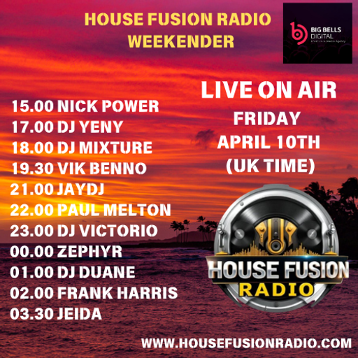 House Fusion Radio "Midnight Vibes #79" Friday, Apr. 10th, '26