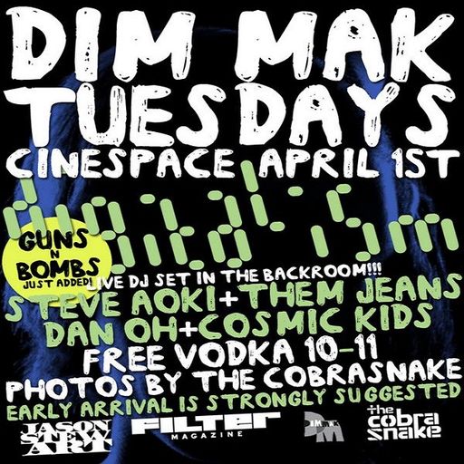 Digitalism at "Dim Mak Tuesdays" @ Cinespace (Los Angeles - USA) - 1 April 2008