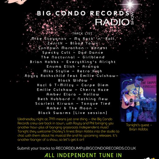 Big Condo Records Radio Show – Brian Hobbs (22/10/2025)