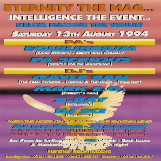 Gayle San & Mark EG at "Eternity Night" @ Kellys (Portrush - Northern-Ireland) - 13 August 1994