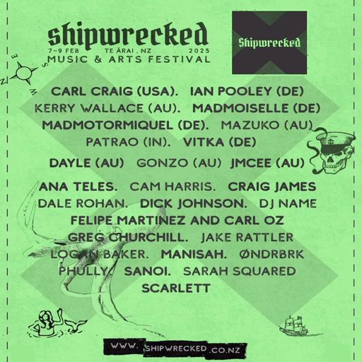 Carl Craig (closing set) at Shipwrecked Festival (Te Árai - New Zealand) - 9 February 2025