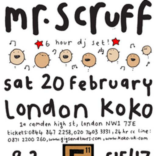 Mr Scruff live DJ mix from Koko, London, Saturday 20th February 2010