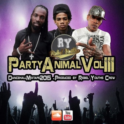 Rebel Youths Crew - Party Animal Vol. III (Dancehall Mix CD 2015)