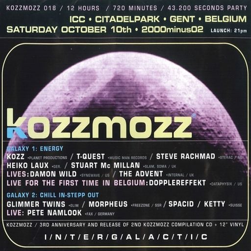 Steve Rachmad at "Kozzmozz Trip 018" @ 't Kuipke (Gent - Belgium) - 10 October 1998
