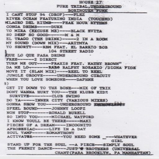 Tony Touch - House #27 (1994)