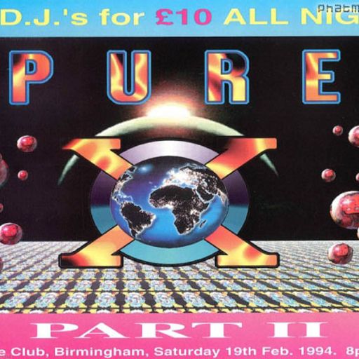 DJ Ratty w/ MC Shadow & Lenni - Pure X Part II - Que Club, Birmingham - 19.2.94