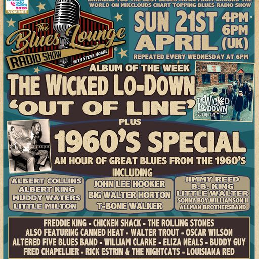 The Blues Lounge 21st April 2024 Album of the Week 'The Wicked Lo-Down' Out of Line