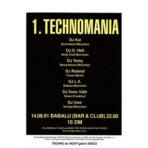 DJ Hell & DJ Rok at BaBaLu (München - Germany) - February 1992