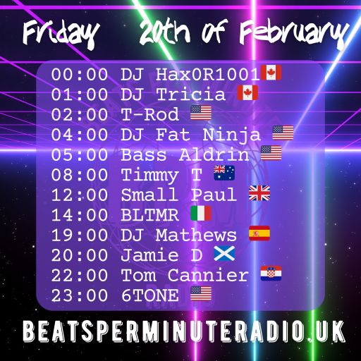 Go With The Flow Show by Tom Cannier, ZG, CRO - BPM Radio 200226