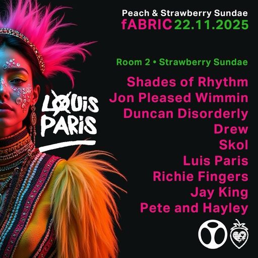 Luis Paris DJ mix - Strawberry Sundae & Peach @ FABRIC Part 2 - 22.11.25