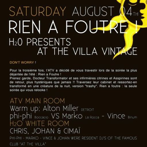 Johan & Cimaï @ "At The Villa Vintage - Rien à Foutre!" at H²O (Pecq-Belgium) - 4 August 2012