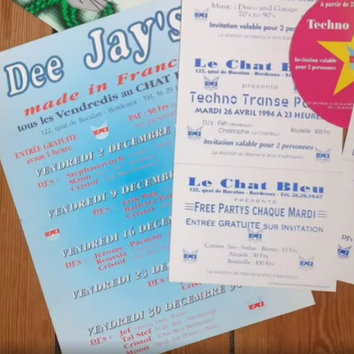 Stephanovitch at "Deejays Made In France" @ Le Chat Bleu (Bordeaux - France) - 2 December 1994