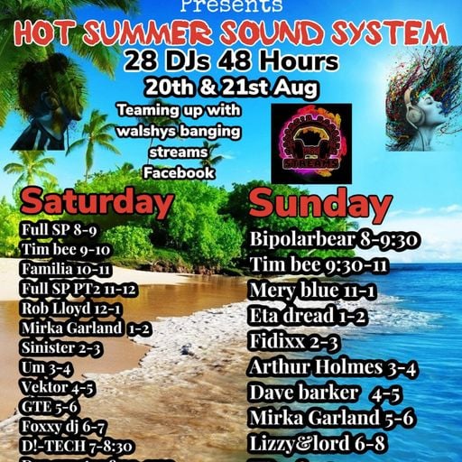 Dj-Sinister - Live on Too Hot Radio - Hot Summer Sound System Party - 20-08-2022