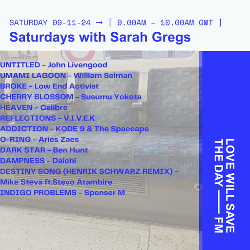 2024-11-09 Saturdays with Sarah Gregs l LWSTD-FM