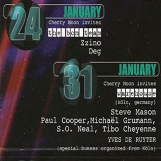 Yves De Ruyter at "Warehouse" @ Cherry Moon (Lokeren - Belgium) - 31 January 1997