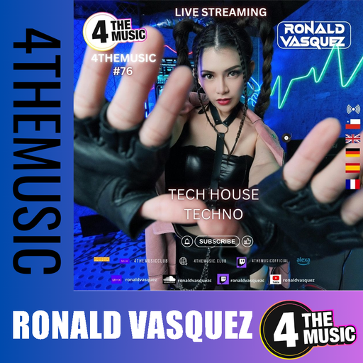 Ronald Vasquez on 4TheMusic - SHOW 76 -- TECH HOUSE - TECHNO