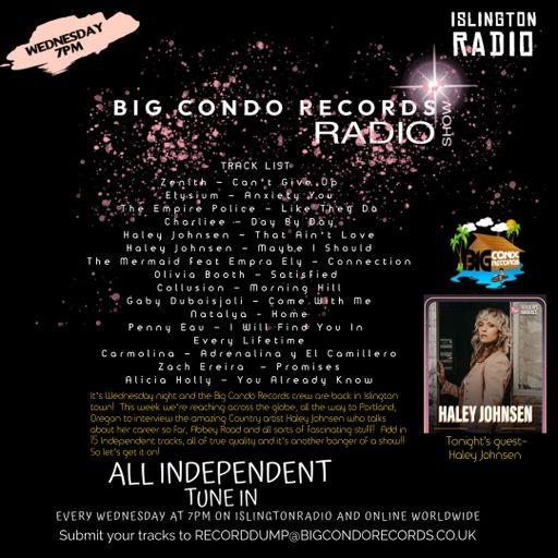 Big Condo Records Radio Show: Haley Johnsen (22/01/2025)