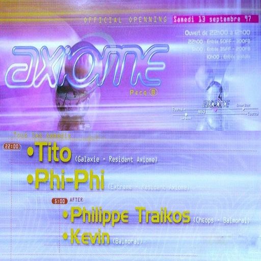 Kevin Jee at "Official Opening" @ Axiome (Pecq - Belgium) - 13 September 1997