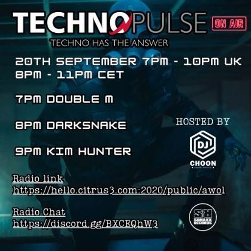Darksnake Special Hard Techno "Techno Pulse Exclusive Set 15" AWOL Radio 20.9.2023