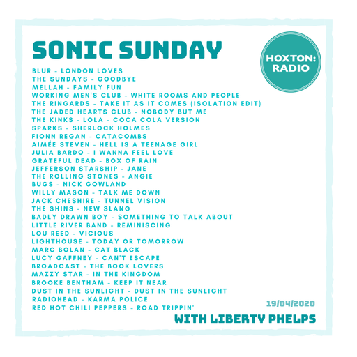 Sonic Sunday 19th April 20