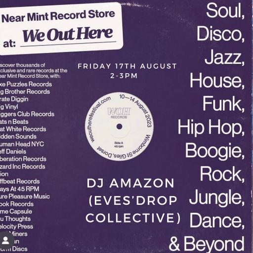 DJ AMAZON at Near Mint record Fair at weoutherefestival 2023