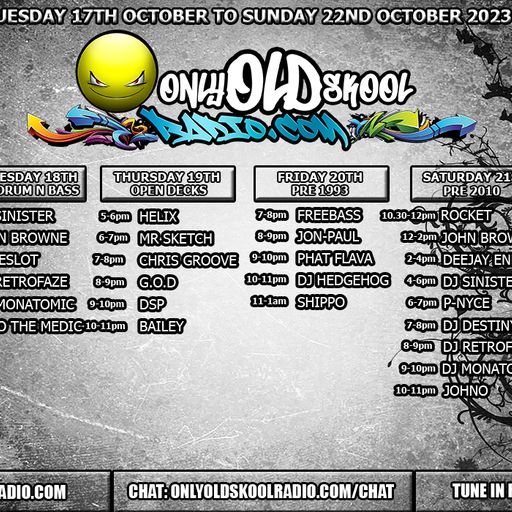 Jon-Paul - Oldskool Education Show - 20.10.23 pre 93 vinyl set . onlyoldskoolradio