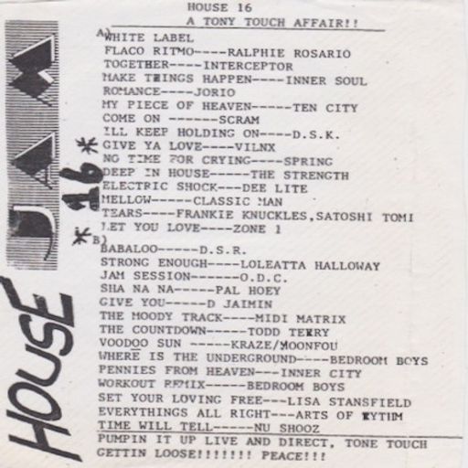 Tony Touch - House #16 (1992)