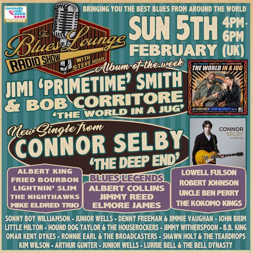 The Blues Lounge 5th Feb '23 ft Album of the Week - Jimi Primetime Smith & Bob Corritore