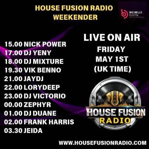 House Fusion Radio "Midnight Vibes #82" Friday, May 1st, '26