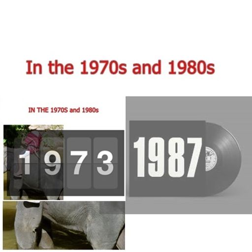 Charts from August 1973 and 1987