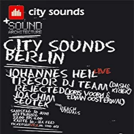 Tresor DJ Team (Dash & Kriek) at "City Sounds Berlin" @ Poppodium 013 (Tilburg - NL) - 10 June 2006