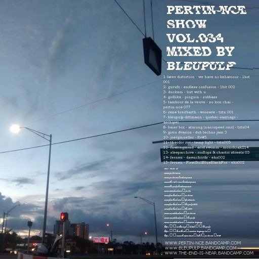 Pertin-nce show vol.034 mixed by Bleupulp