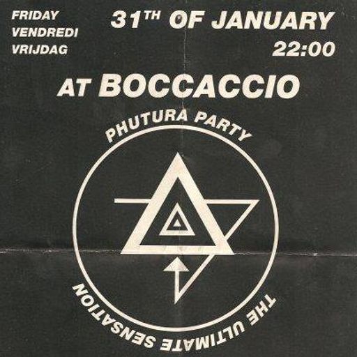 Christophe at "Phutura Party" @ Boccaccio Life (Destelbergen - Belgium) - 31 January 1992