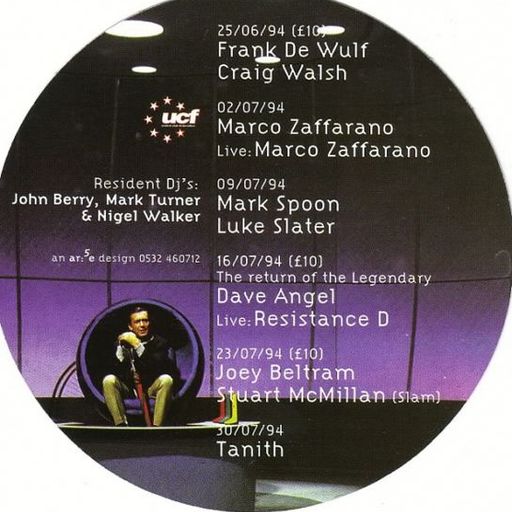 Stuart McMillan & Joey Beltram at The Orbit (Leeds - UK) - 23 July 1994