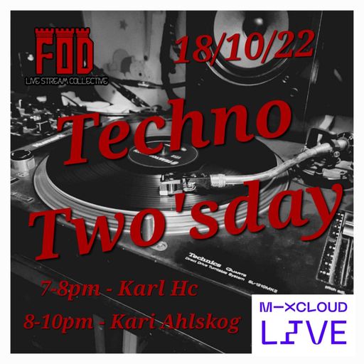 Techno Fodding Two's day 18th oct with Karl Hc and Kari Ahlskog