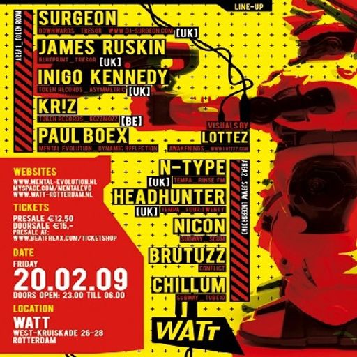 Surgeon at "Mental Evolution" @ WATT (Rotterdam - NL) - 20 February 2009