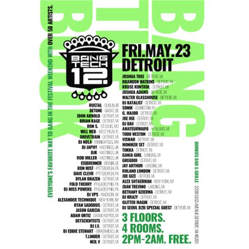 Dylan Drazen (Vinyl Set) at "Bang Tech 12" @ Bookies (Detroit - USA) - 23 May 2025