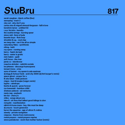 #817 NEW SWEELY | BYRON THE AQUARIUS | SHABAZZ PALACES | JAMIE XX | LB AKA LABAT | MMYYKK | ...