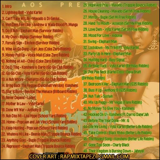 AOS - Dancehall Reggae In The Mix Vol. 4 (Mix CD)
