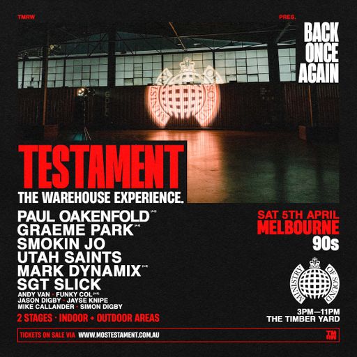 This Is Graeme Park: Testamant @ The Timber Yard Melbourne 05APR25 Live DJ Set