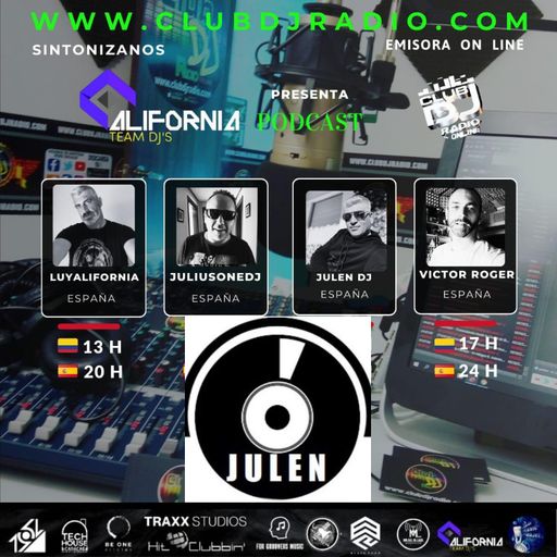 JULEN ALIFORNIA TEAM FOR CLUBDJRADIO