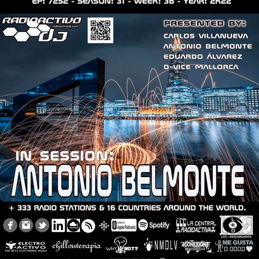 RADIOACTIVO DJ 36-2022 BY CARLOS VILLANUEVA, ANTONIO BELMONTE AND D-VICE MALLORCA