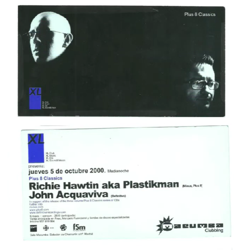 Richie Hawtin at "Plus 8 Classics Tour" @ Sala Macumba (Madrid-Spain) - 5 November 2000