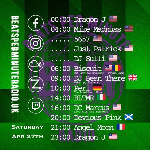 Biscuit-Saturday Pajama Show-The Acid Trip-Live on Beats Per Minute Radio 27.4.2024