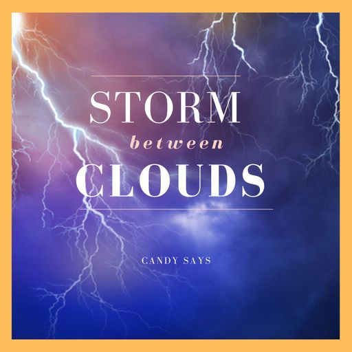 Storm between clouds
