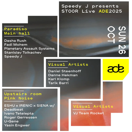 Dasha Rush x Fadi Mohem x PAS x Stanislav Tolkachev x Speedy J at STOOR @ Paradiso - 26 October 2025