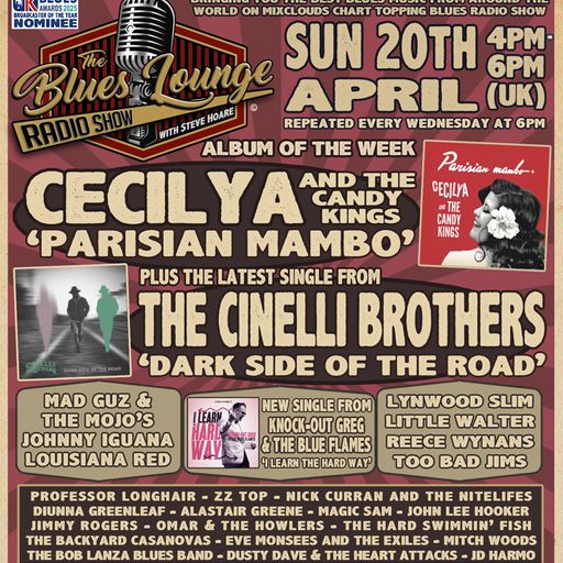 The Blues Lounge 20th April 2025 Album of The Week Cecilya and The Candy Kings 'Parisian Mambo'