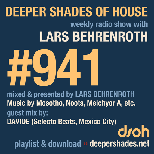 DSOH #941 Deeper Shades Of House w/ guest mix by DAVIDE