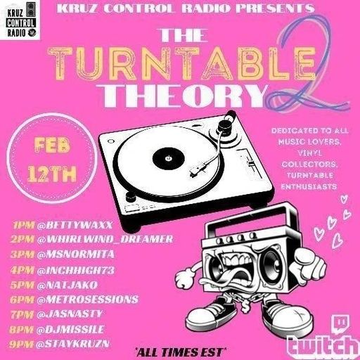 The Turntable Theory presented by Kruz Control Radio  12th Feb 2022